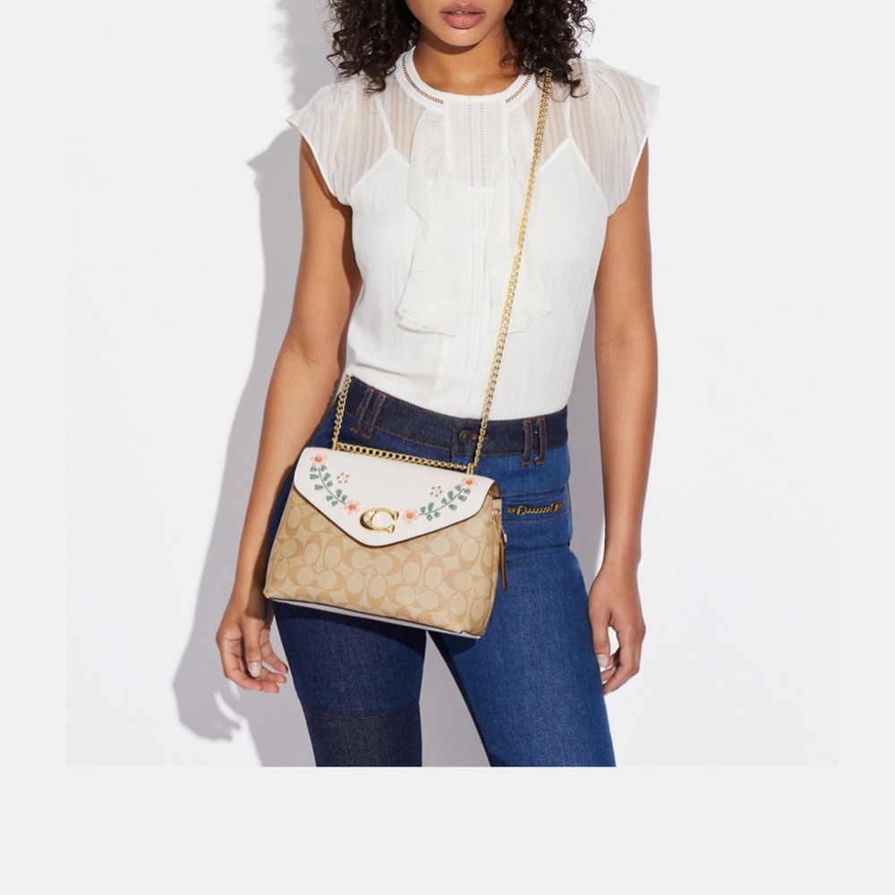 COACH GORGEOUS Tammie Bag In Signature Canvas Floral Whipstitch - Picture 2 of 12